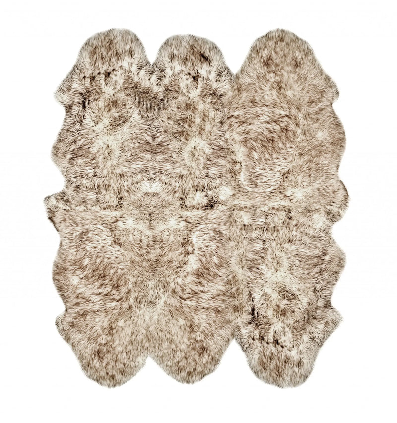Gradient Chocolate Animal Print Area Rug Homeroots Home Decor