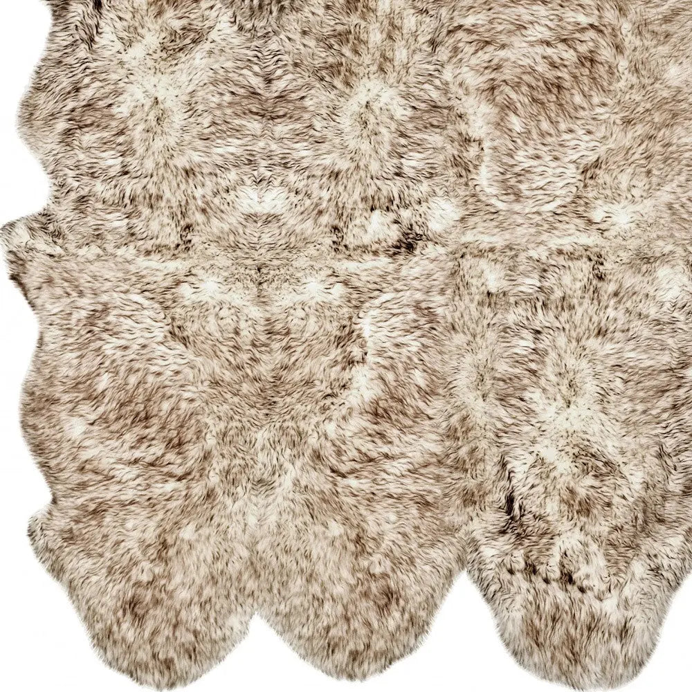 Gradient Chocolate Animal Print Area Rug Homeroots Home Decor