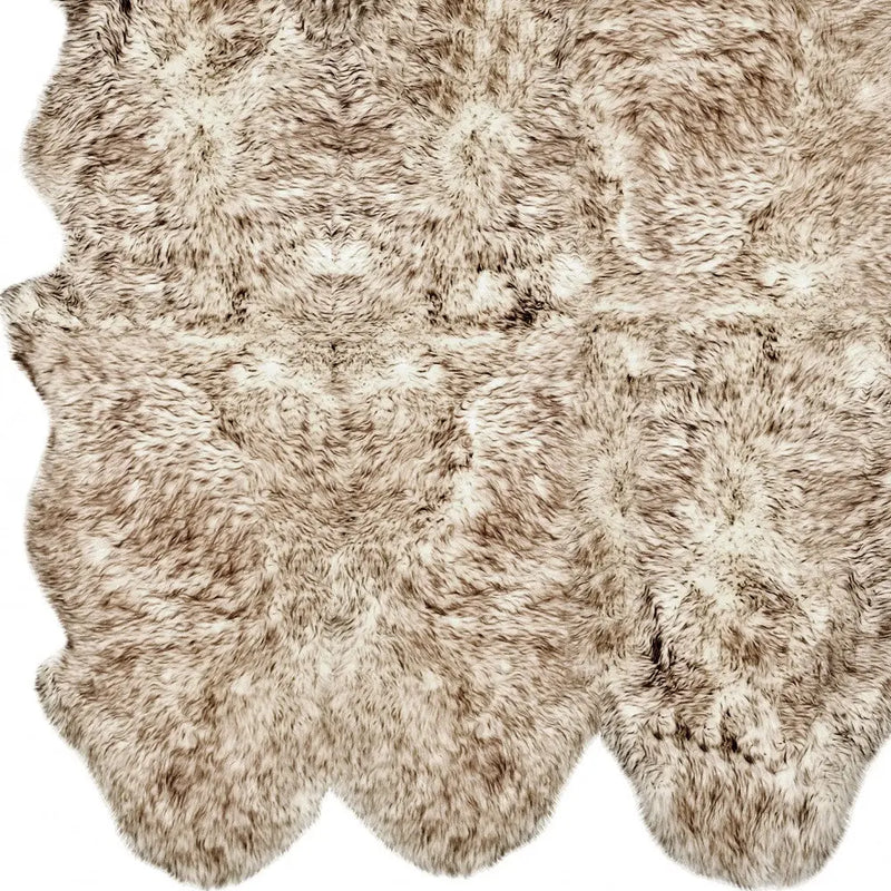 Gradient Chocolate Animal Print Area Rug Homeroots Home Decor