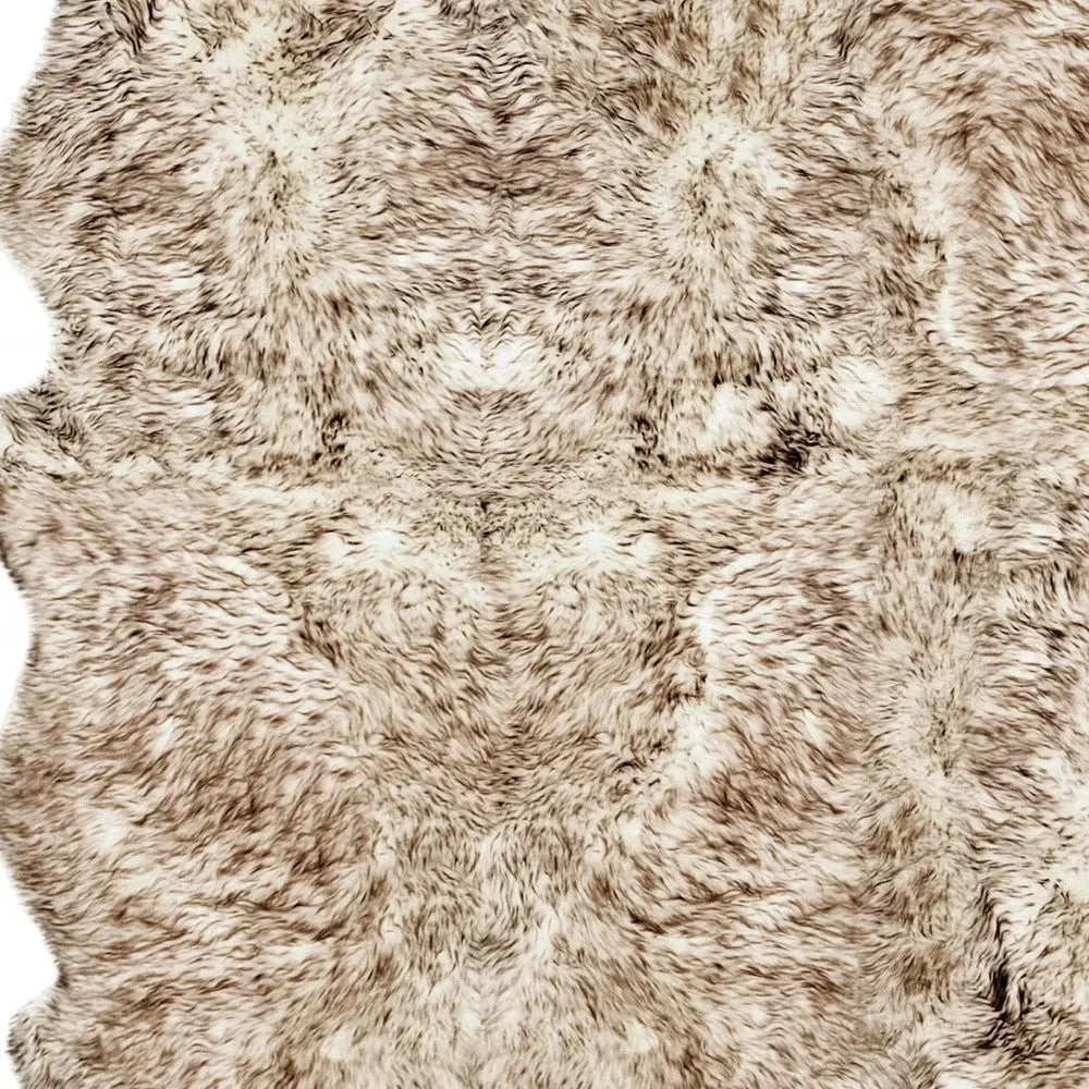 Gradient Chocolate Animal Print Area Rug Homeroots Home Decor