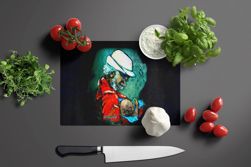 Grand Pappy and Baby Glass Cutting Board Caroline's Treasures