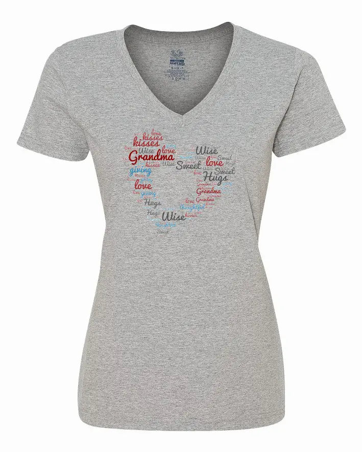 Grandma's My Heart Ladies Shirt Small Bad Baby Inc