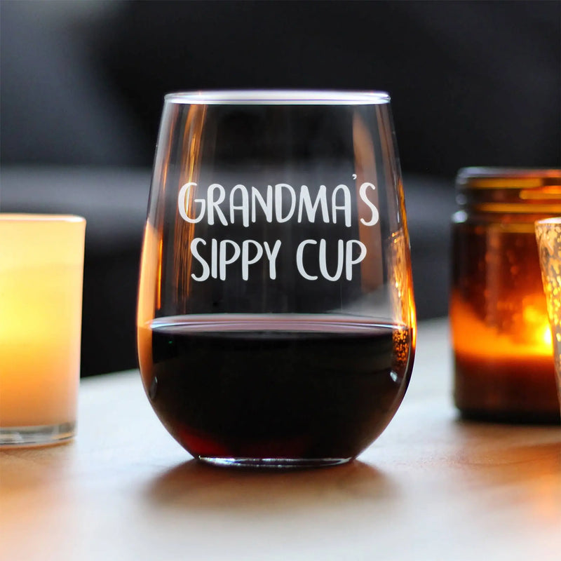 Grandmas Sippy Cup Stemless Wine Glass - Mother's Day Gifts Bevvee