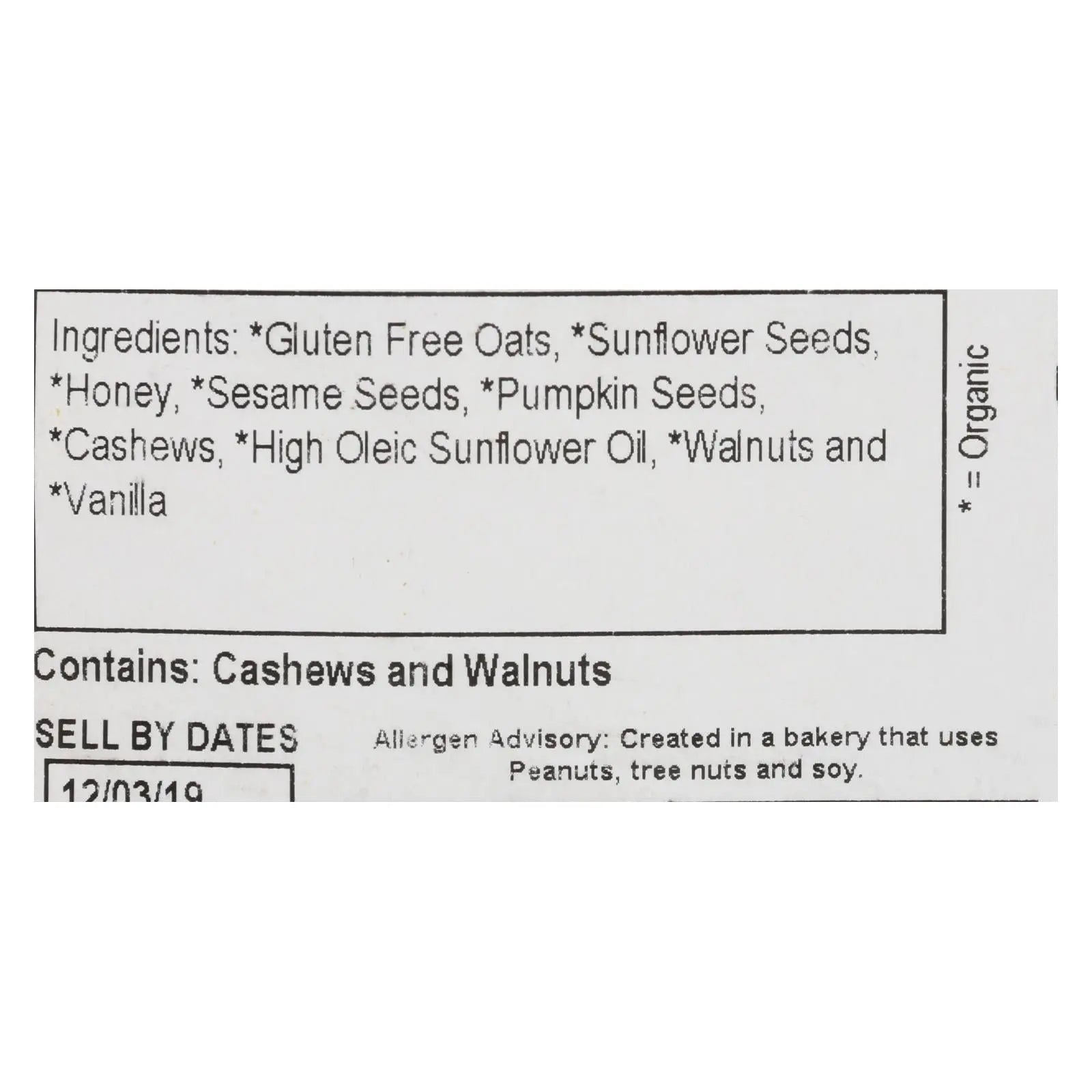 Grandy Oats Granola Gluten Free - Single Bulk Item - 10lb Grandy Oats