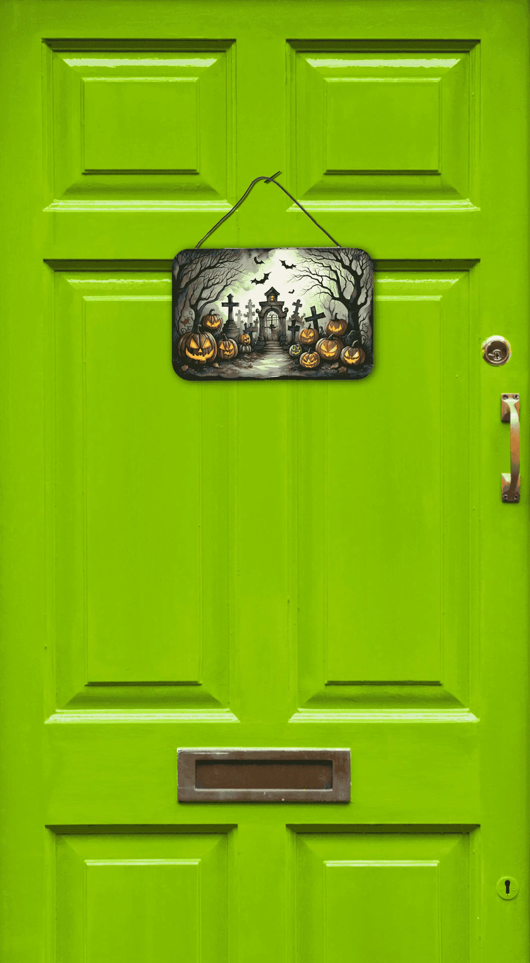 Graveyard Spooky Halloween Wall or Door Hanging Prints Caroline's Treasures