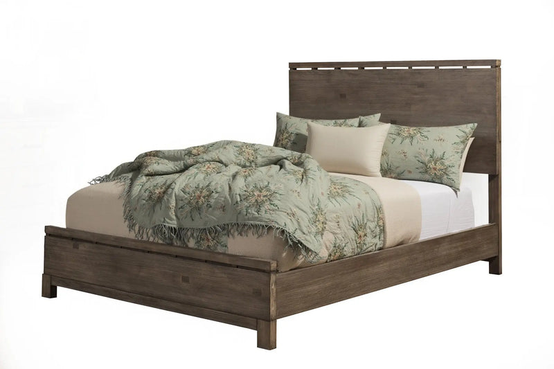 Gray Distressed Solid Wood Full Bed Frame Homeroots Bed & Bath