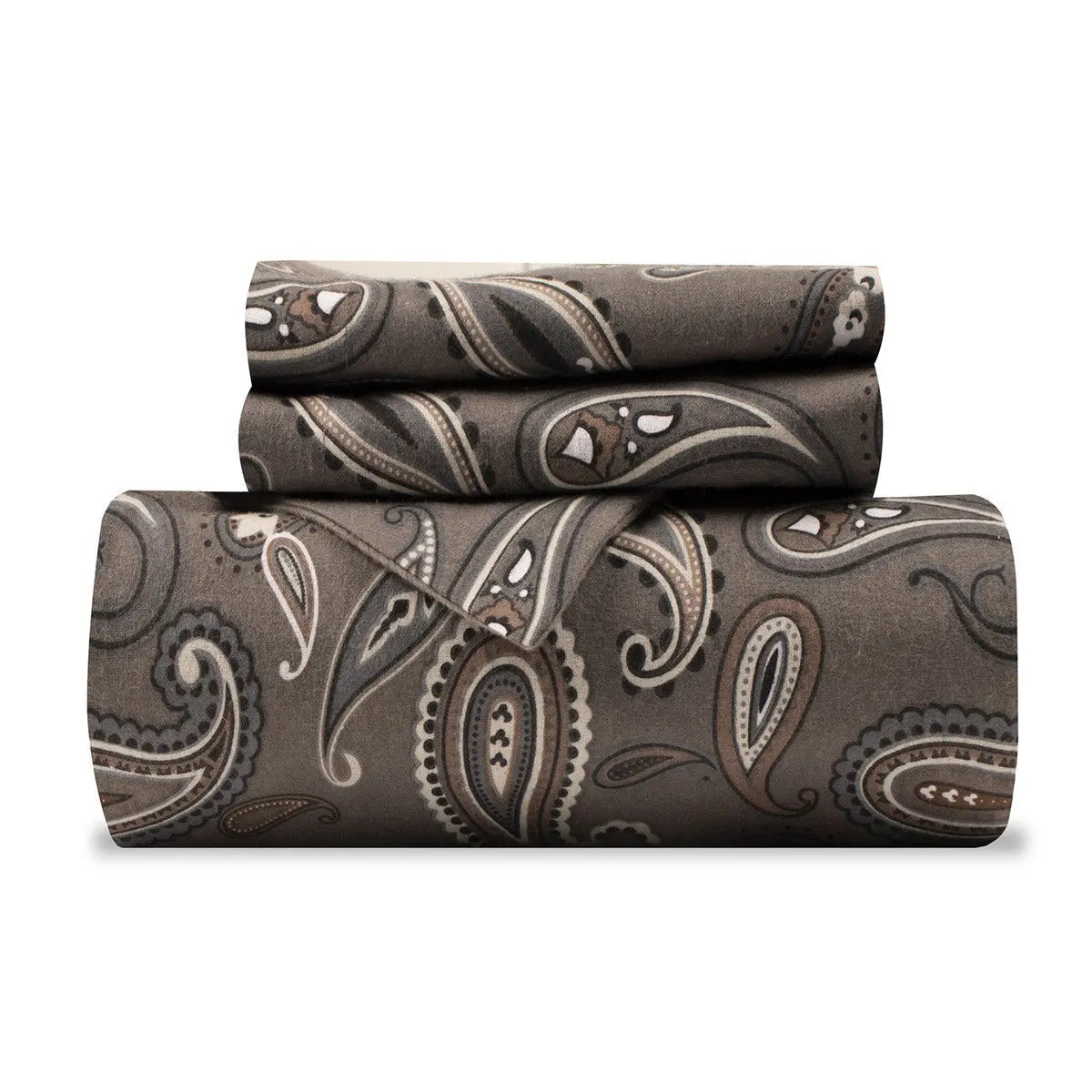 Gray Ivory And Brown King Cotton Washable Duvet Cover Set With Two Shams Homeroots Bed & Bath