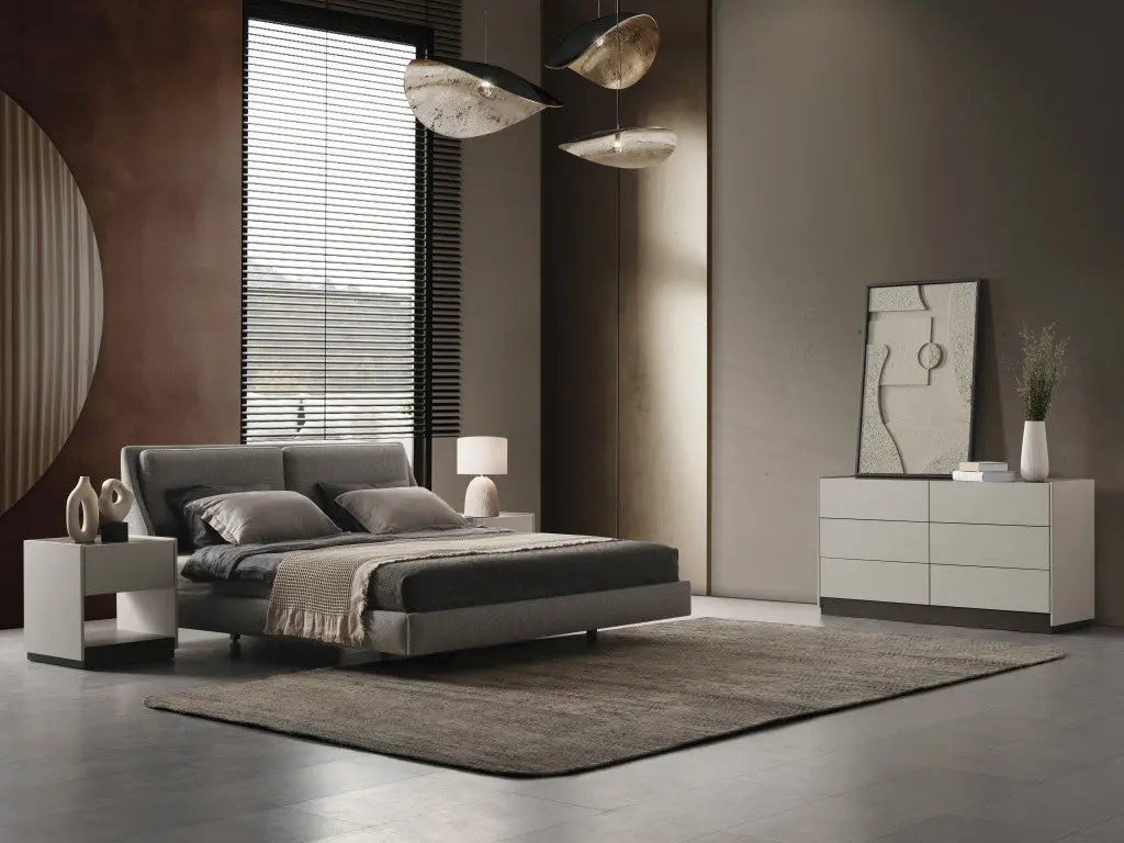 Gray Linen Upholstered Upholstered King Bed Frame Homeroots Bed & Bath