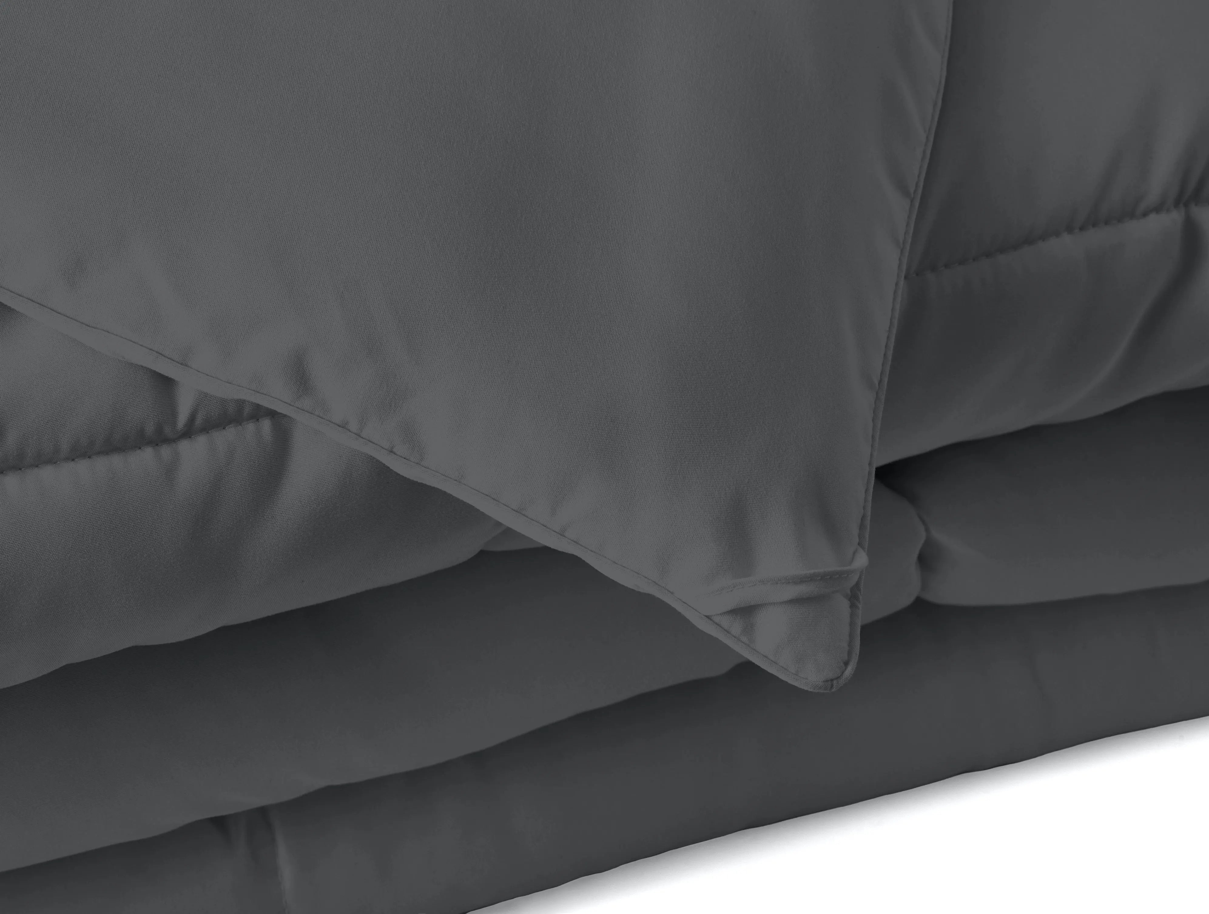 Gray Queen Microfiber Washable Microfiber Down Alternative Comforter Homeroots Bed & Bath