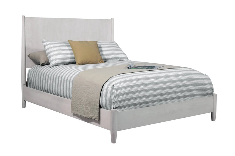 Gray Solid Wood California King Bed Frame Homeroots Bed & Bath