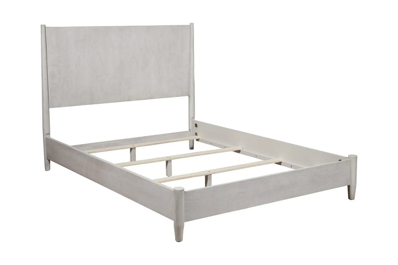 Gray Solid Wood California King Bed Frame Homeroots Bed & Bath