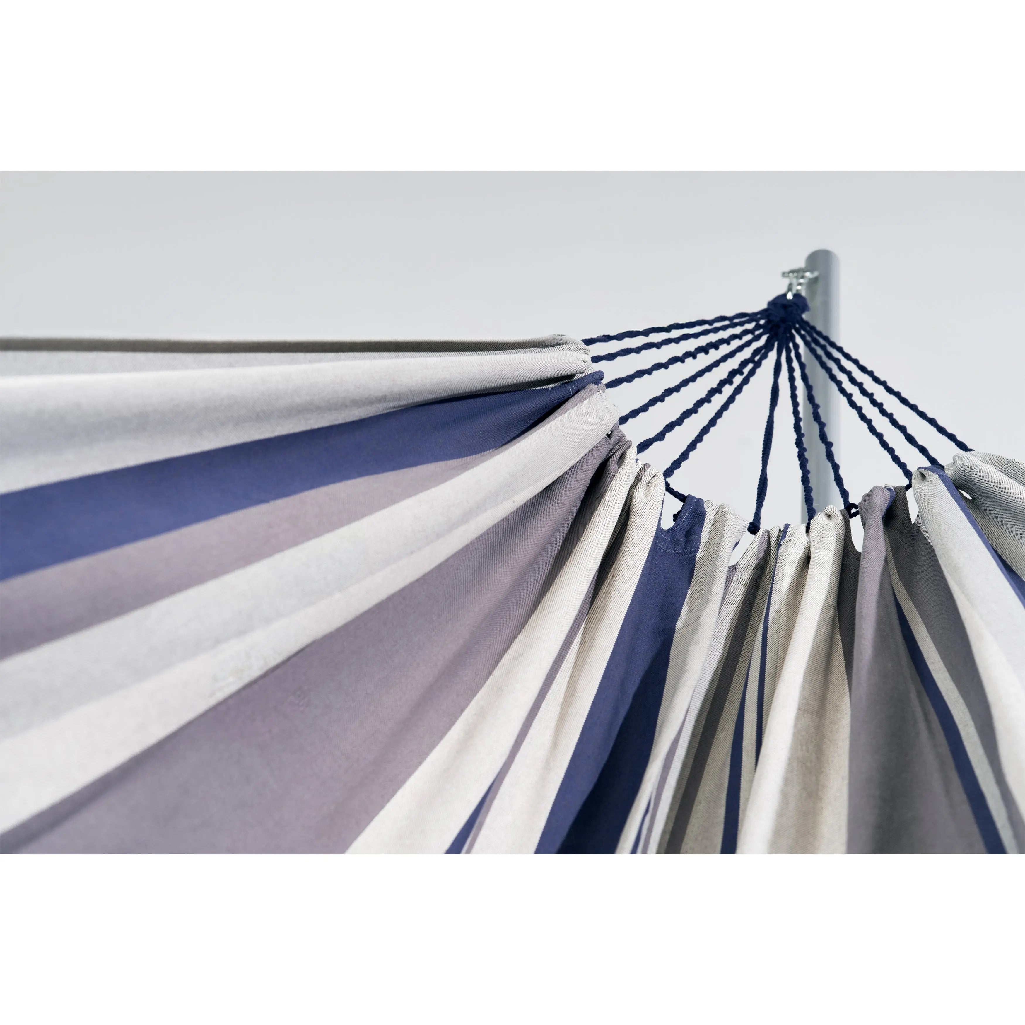 Gray Striped Single Spreader Bar Hammock Homeroots Outdoor