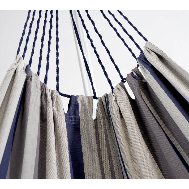 Gray Striped Single Spreader Bar Hammock Homeroots Outdoor