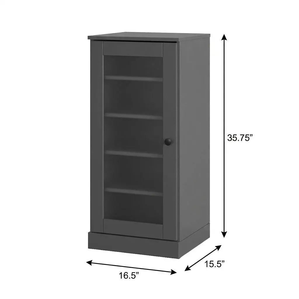 Gray Ten Pair Solid WoodShoe Storage Cabinet Homeroots Organization