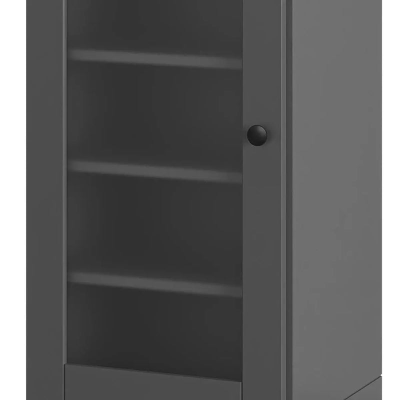 Gray Ten Pair Solid WoodShoe Storage Cabinet Homeroots Organization
