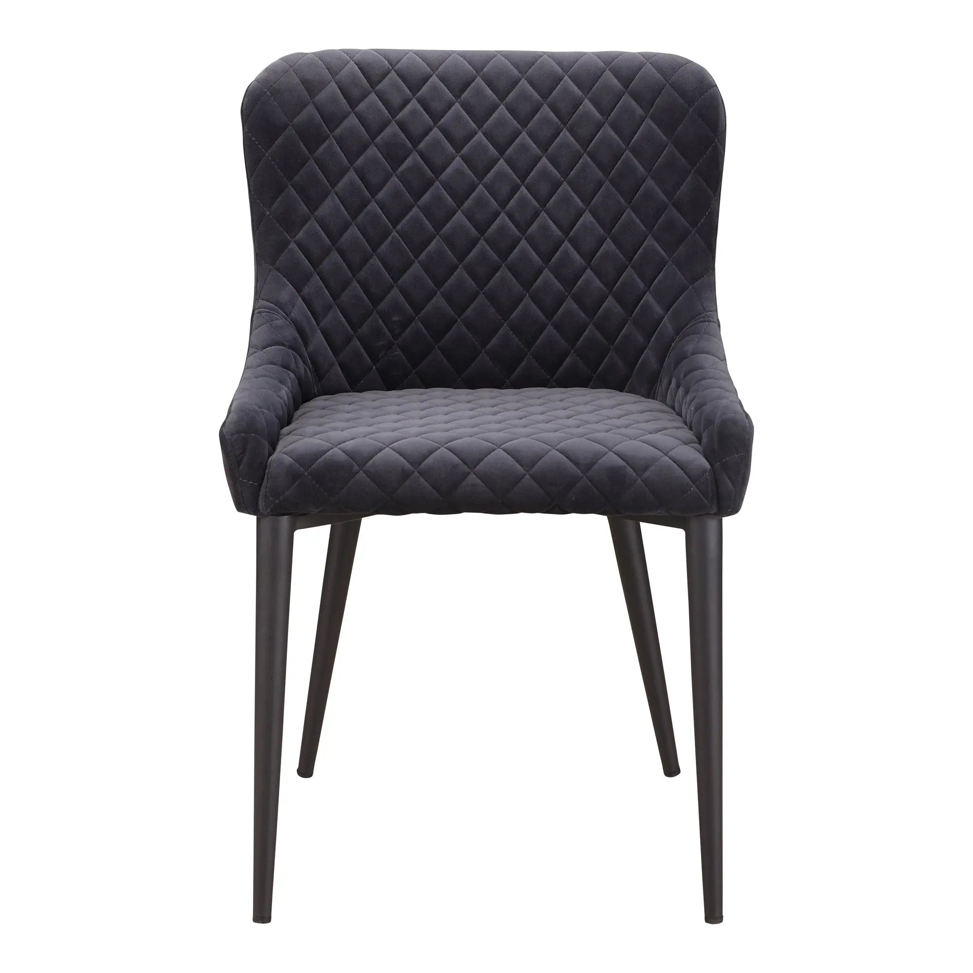 Gray Tufted Velvet Dining Side Chair Homeroots Kitchen & Dining