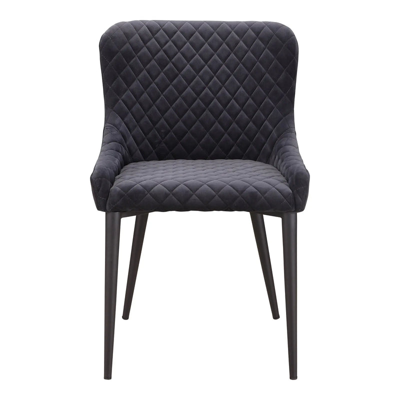 Gray Tufted Velvet Dining Side Chair Homeroots Kitchen & Dining