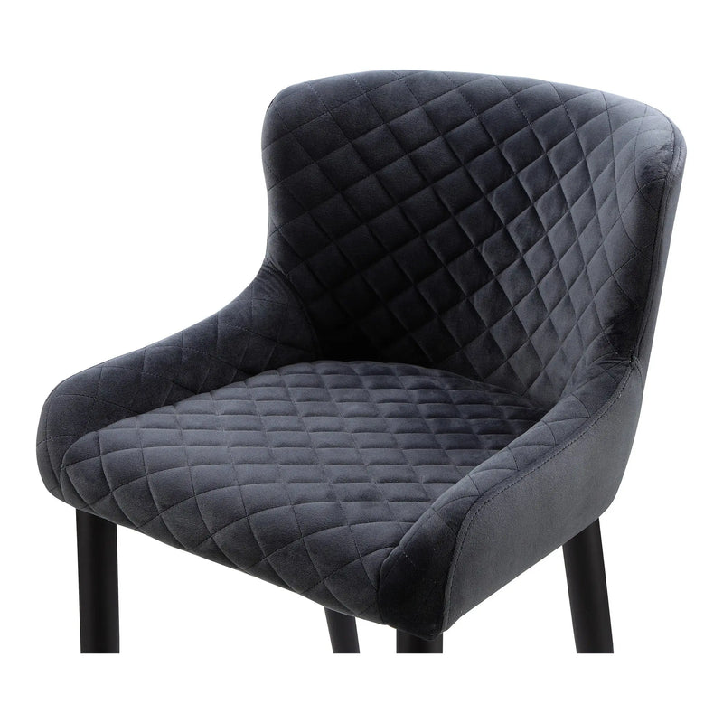 Gray Tufted Velvet Dining Side Chair Homeroots Kitchen & Dining