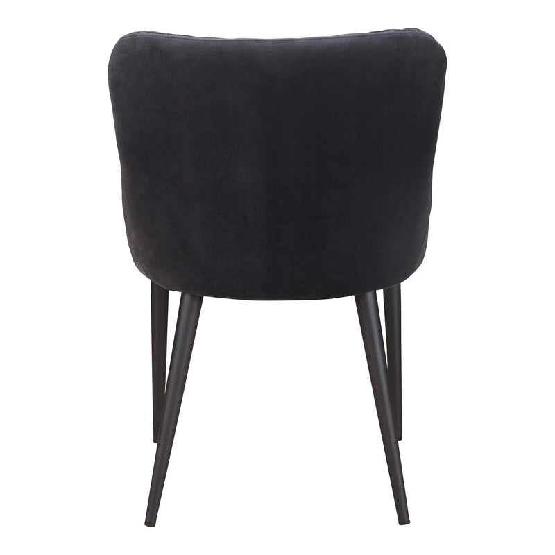 Gray Tufted Velvet Dining Side Chair Homeroots Kitchen & Dining