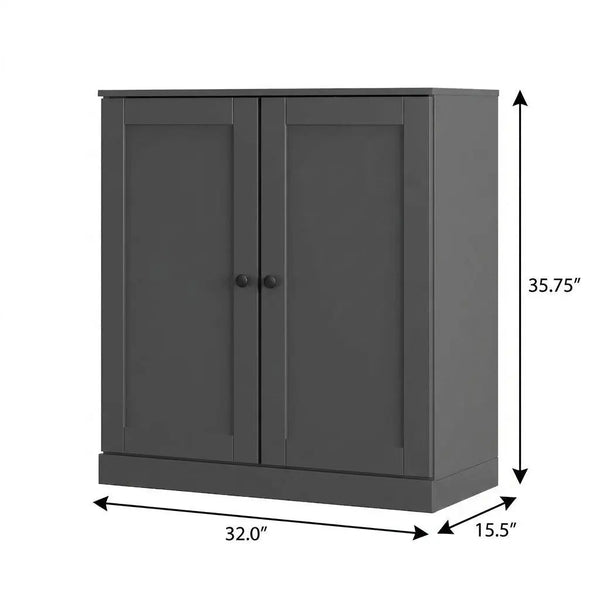 Gray Twenty Pair Solid WoodShoe Storage Cabinet Homeroots Organization