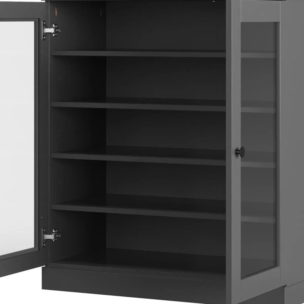 Gray Twenty Pair Solid WoodShoe Storage Cabinet Homeroots Organization