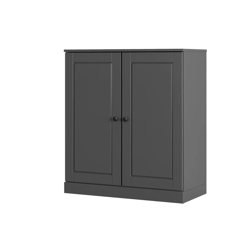 Gray Twenty Pair Solid WoodShoe Storage Cabinet Homeroots Organization