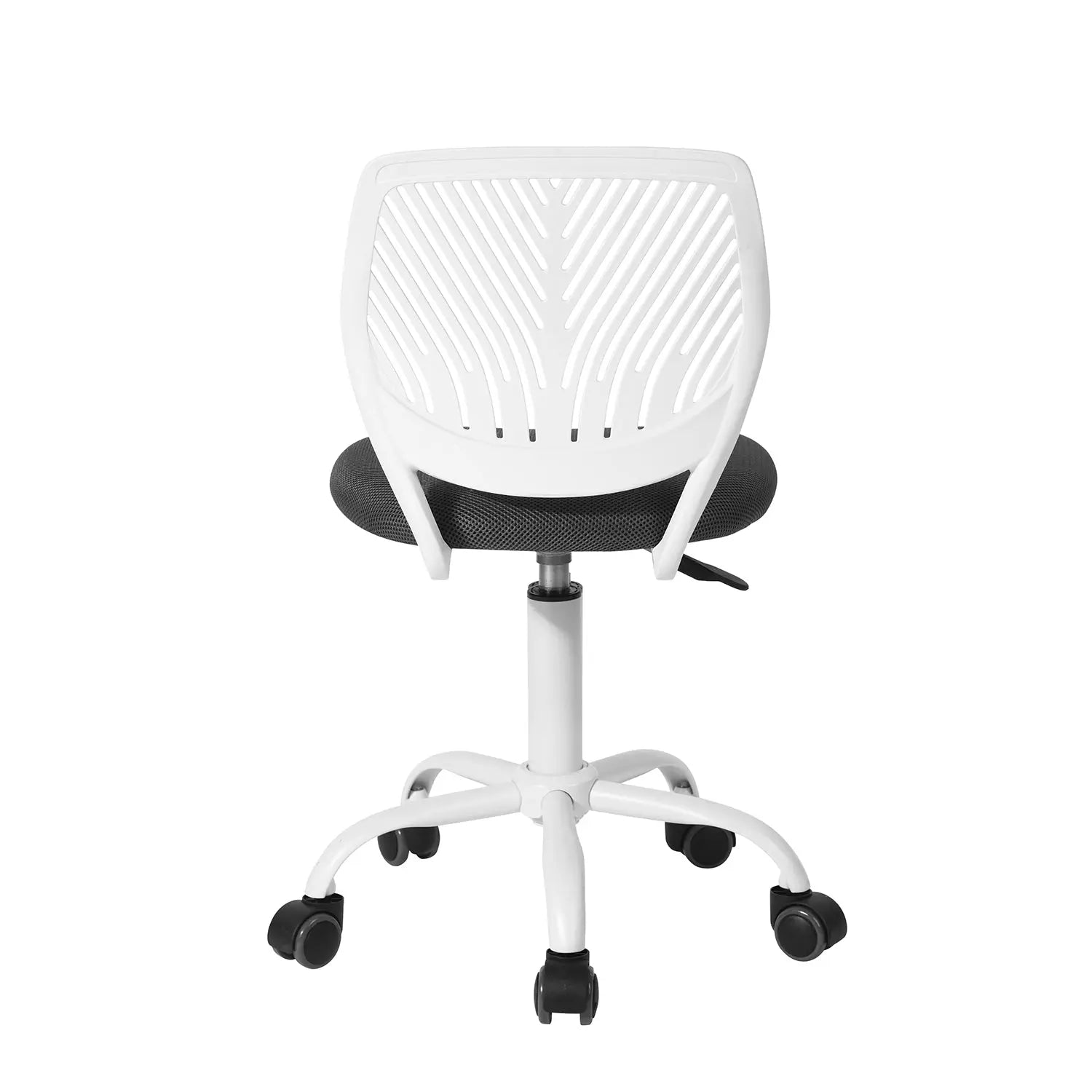 Gray and White Adjustable Height Swivel Rolling Office Chair Homeroots Office