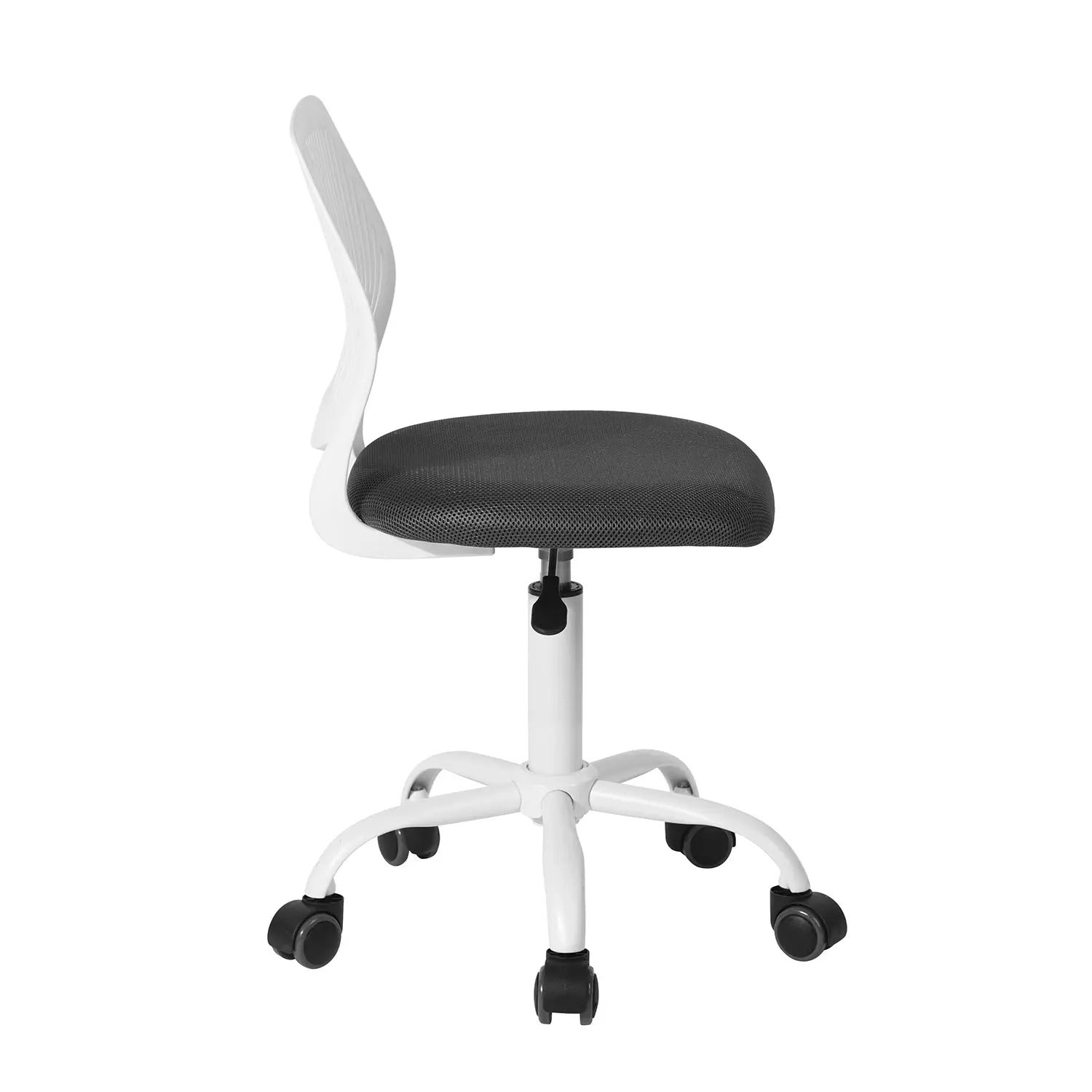 Gray and White Adjustable Height Swivel Rolling Office Chair Homeroots Office