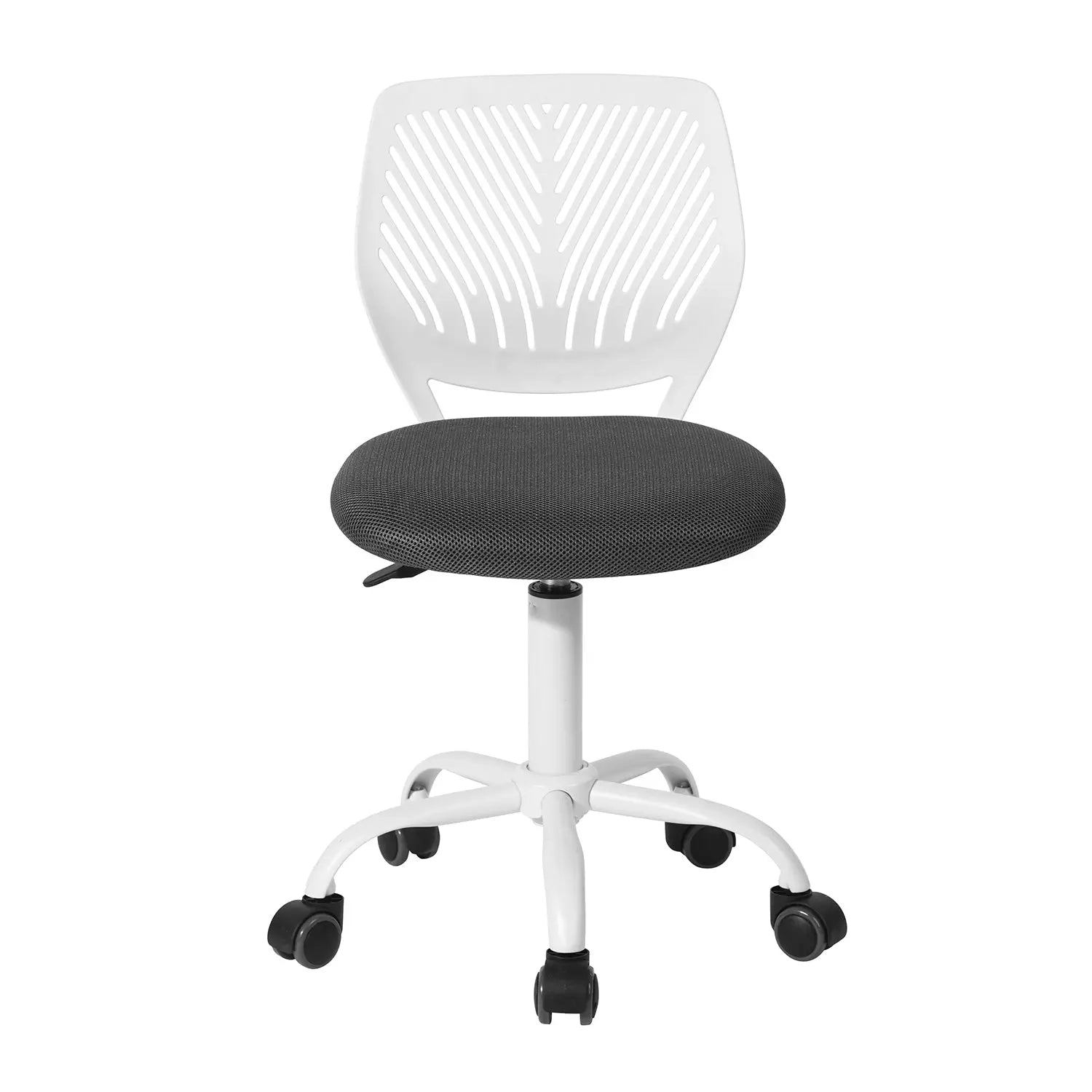 Gray and White Adjustable Height Swivel Rolling Office Chair Homeroots Office