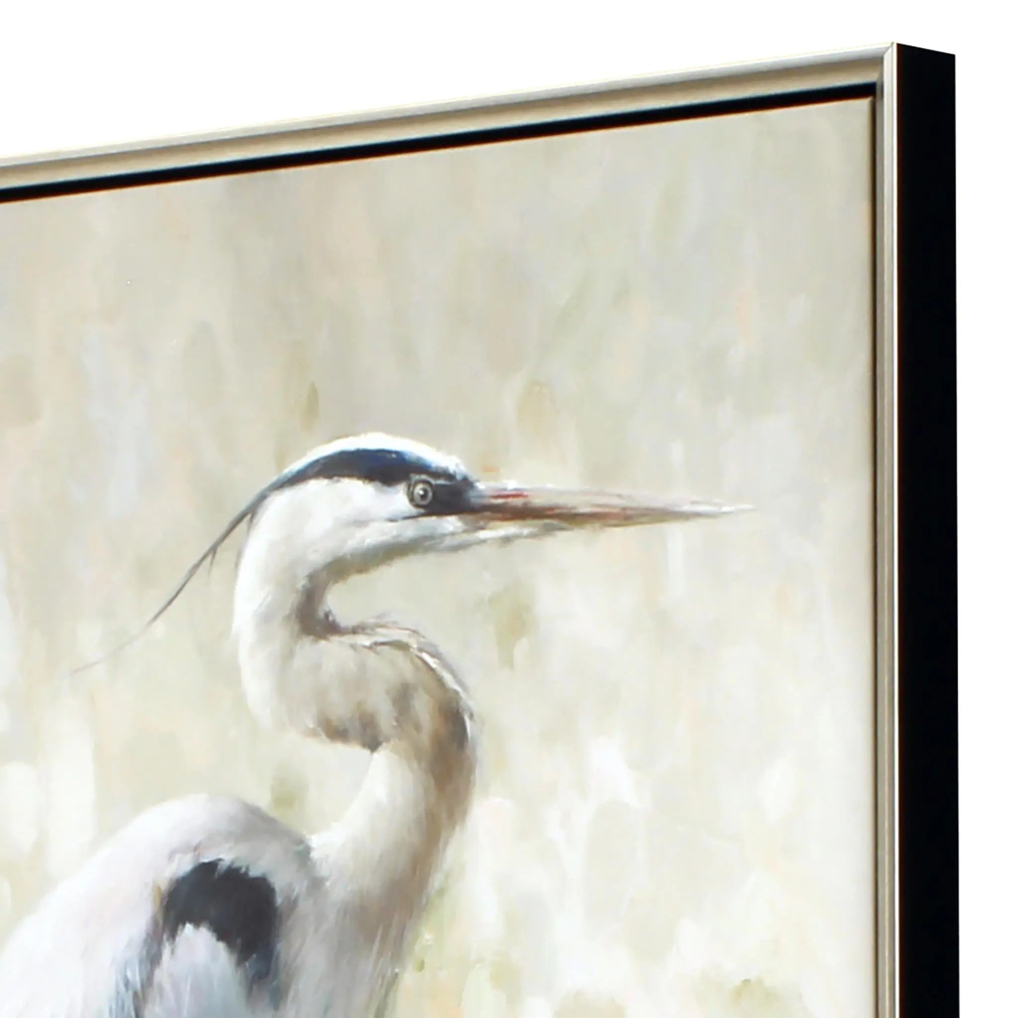 Great Blue Heron I Silver Floater Frame Wall Art Homeroots Home Decor