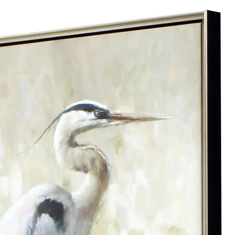 Great Blue Heron I Silver Floater Frame Wall Art Homeroots Home Decor