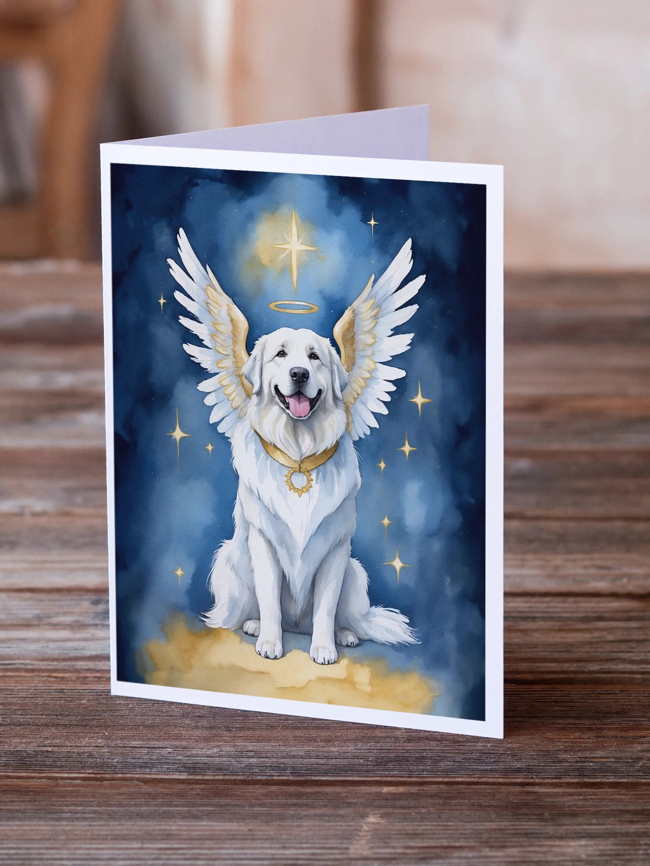 Great Pyrenees My Angel Greeting Cards Pack of 8 Caroline's Treasures