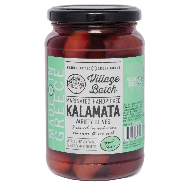Greek Kalamata Olives Marinated Village Batch