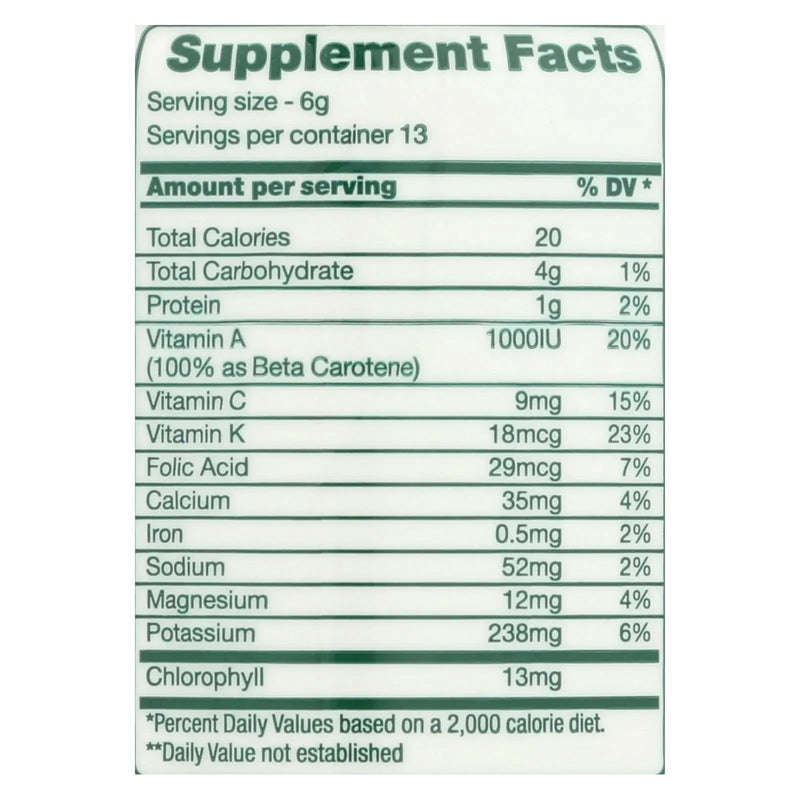 Green Foods Dr Hagiwara Green Magma Barley Grass Juice Powder - 2.8 Oz Green Foods