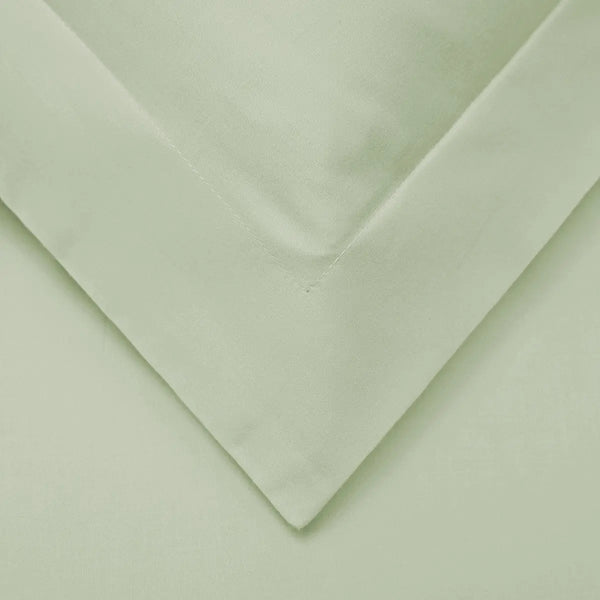 Green King Cotton Blend Washable Duvet Cover Set With Two Shams Homeroots Bed & Bath