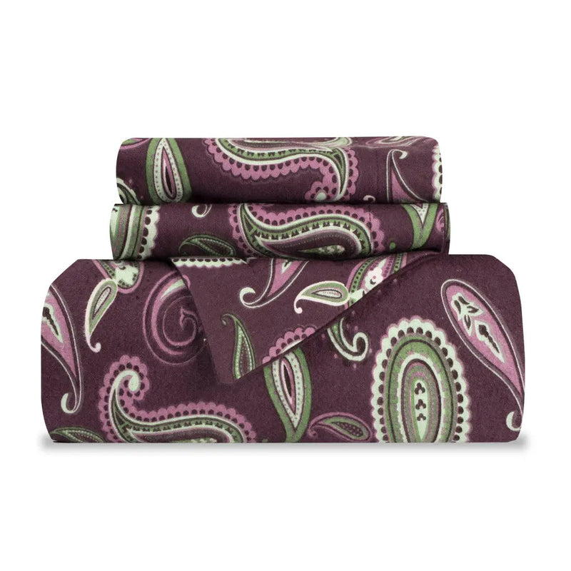 Green Pink And Purple King Cotton Washable Duvet Cover Set With Two Shams Homeroots Bed & Bath