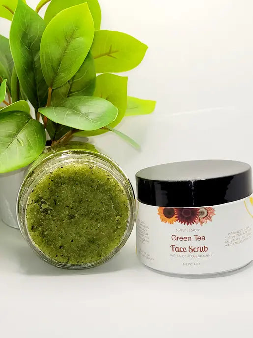 Green Tea Face Scrub Simply J. Beauty