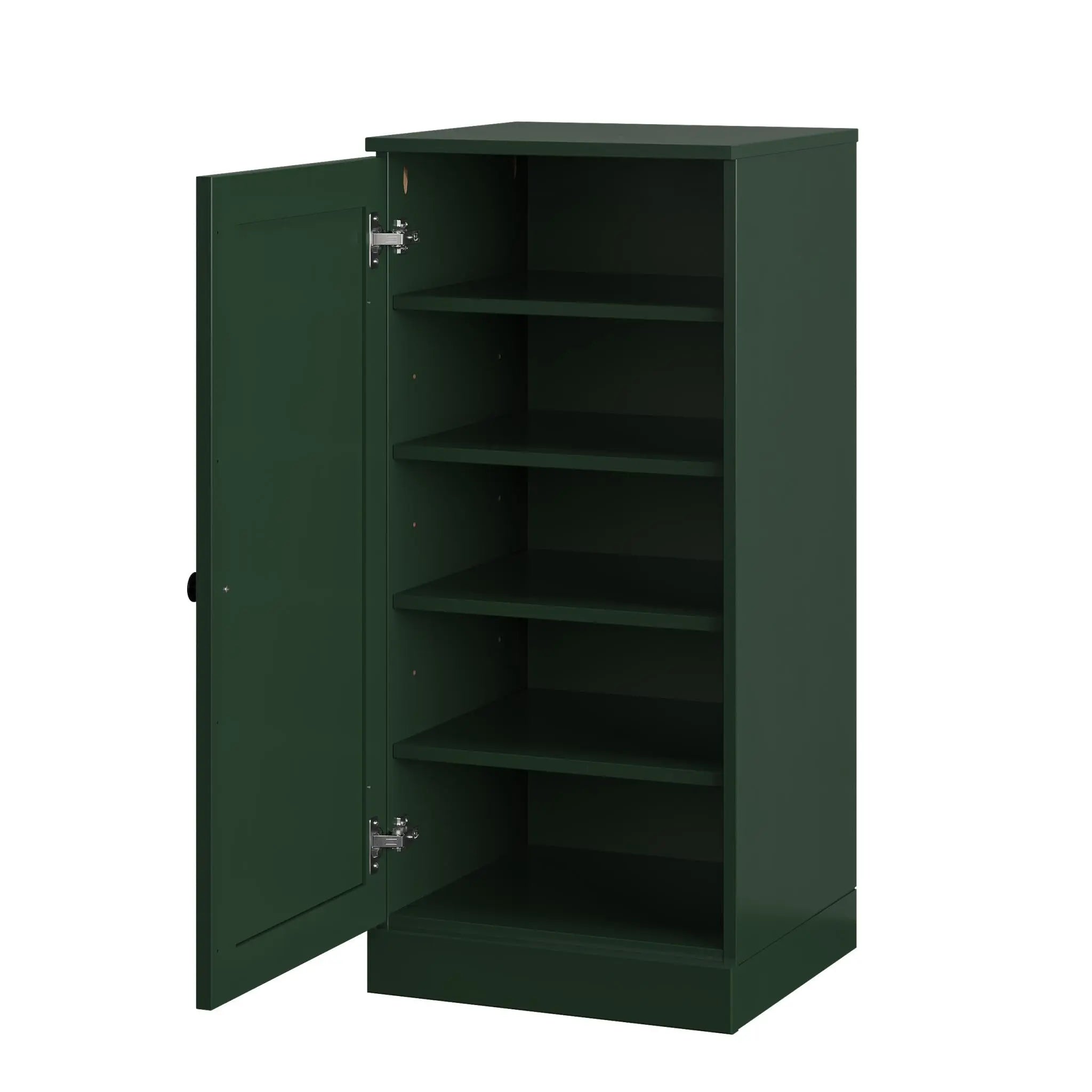Green Ten Pair Solid WoodShoe Storage Cabinet Homeroots Organization