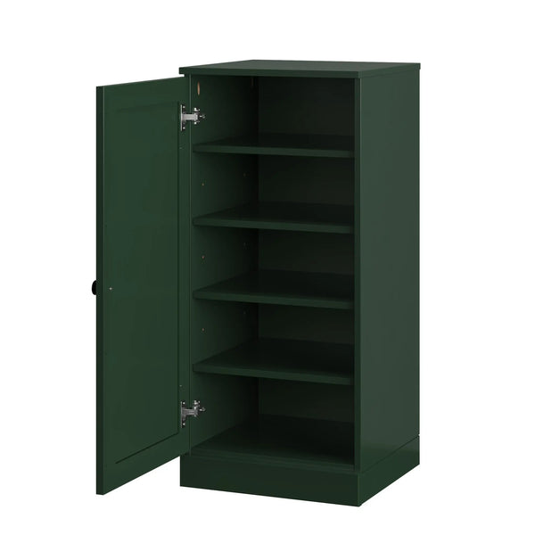 Green Ten Pair Solid WoodShoe Storage Cabinet Homeroots Organization