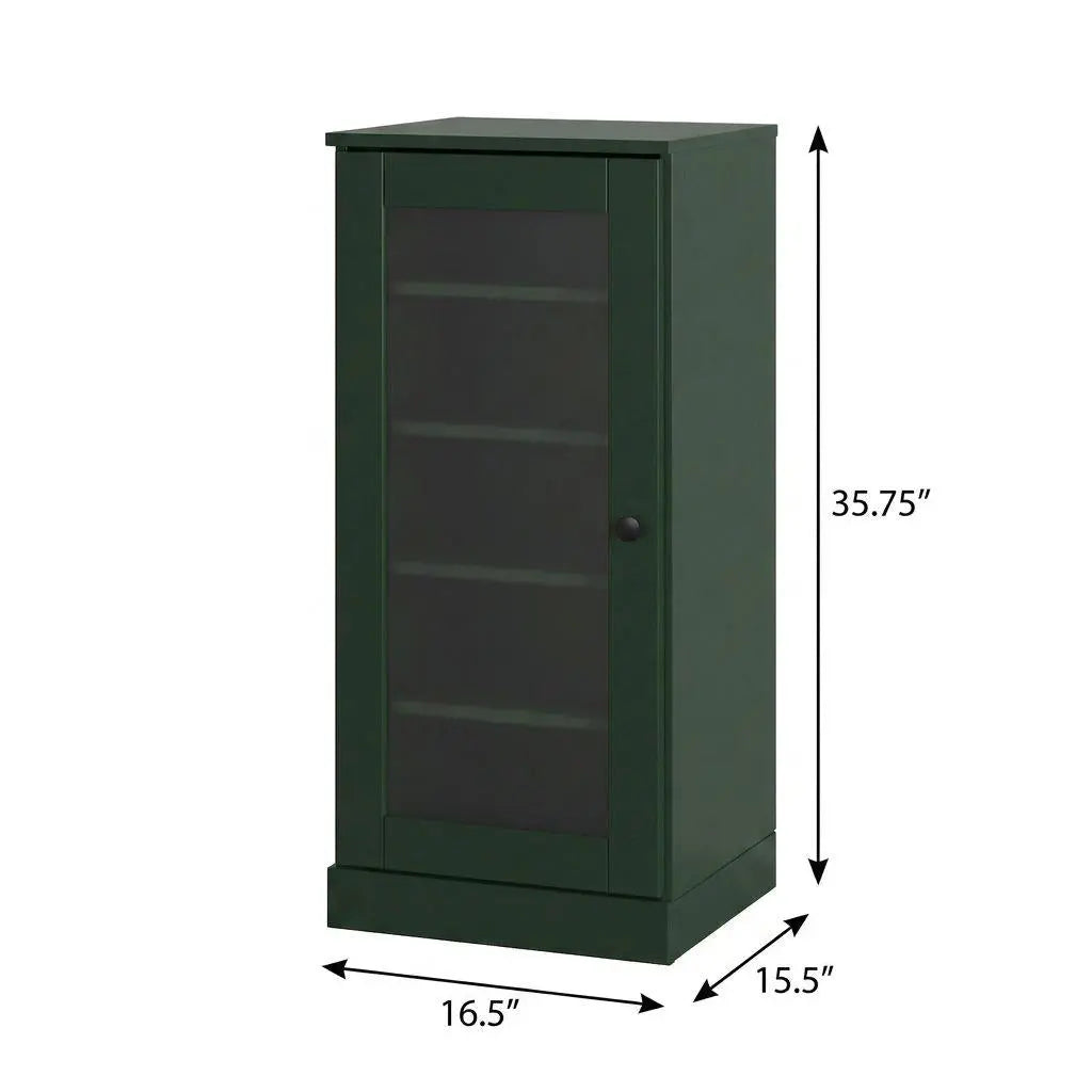 Green Ten Pair Solid WoodShoe Storage Cabinet Homeroots Organization