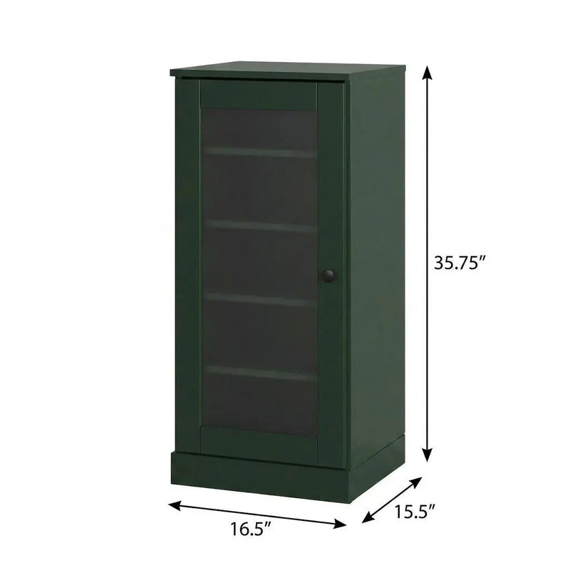Green Ten Pair Solid WoodShoe Storage Cabinet Homeroots Organization