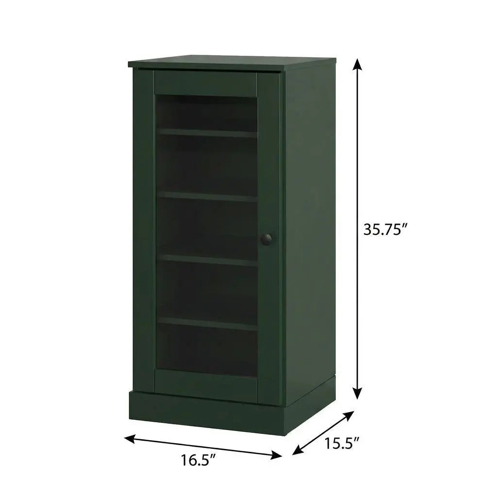 Green Ten Pair Solid WoodShoe Storage Cabinet Homeroots Organization