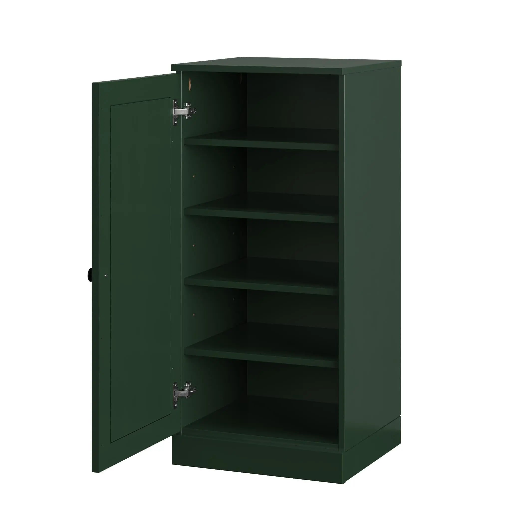 Green Ten Pair Solid WoodShoe Storage Cabinet Homeroots Organization
