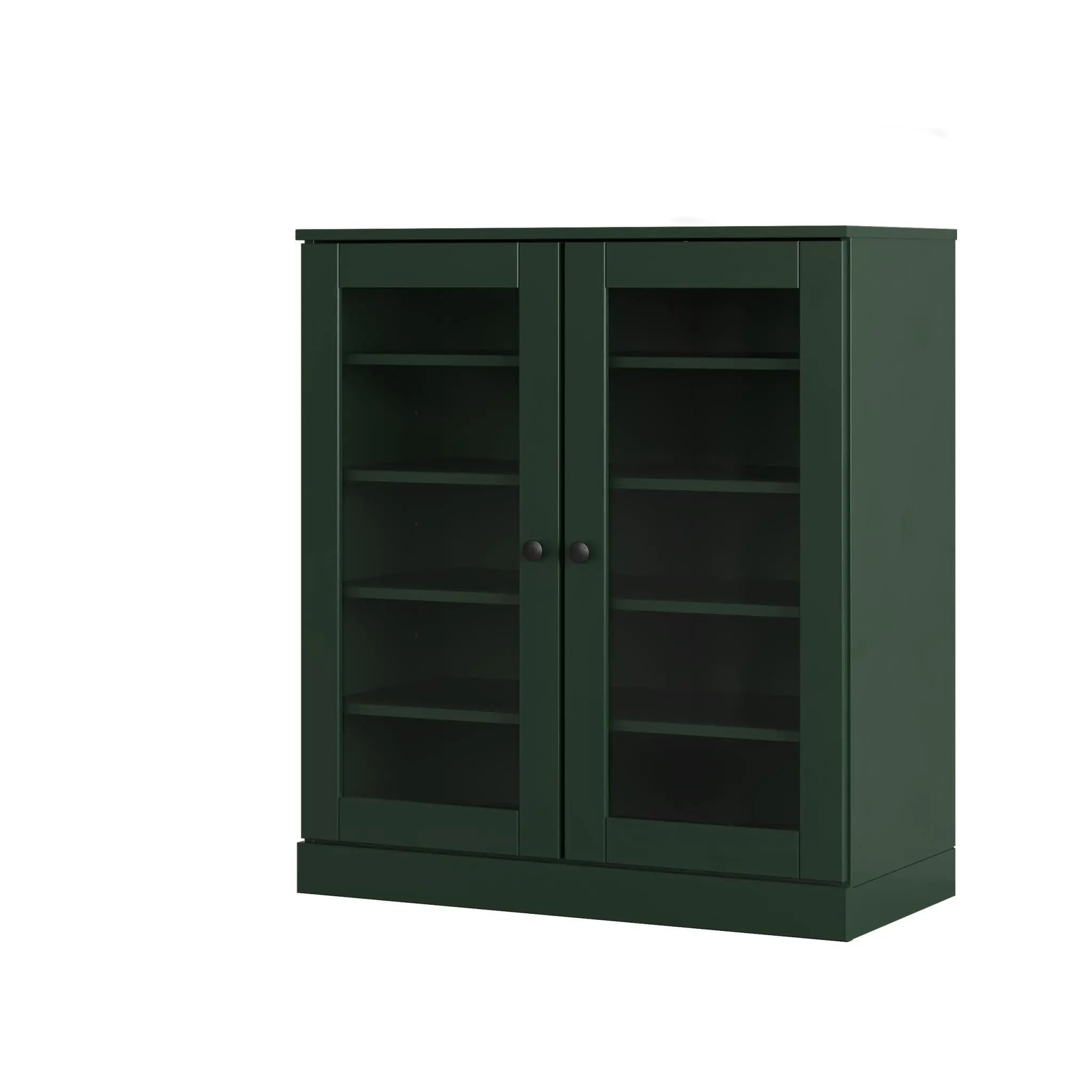 Green Twenty Pair Solid WoodShoe Storage Cabinet Homeroots Organization