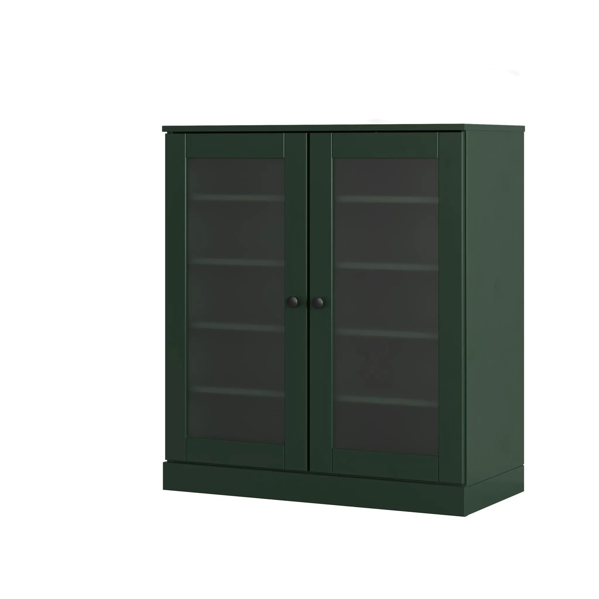 Green Twenty Pair Solid WoodShoe Storage Cabinet Homeroots Organization
