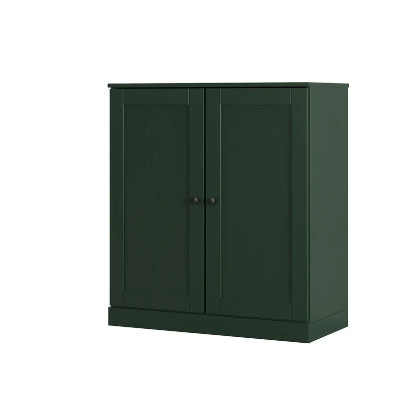 Green Twenty Pair Solid WoodShoe Storage Cabinet Homeroots Organization