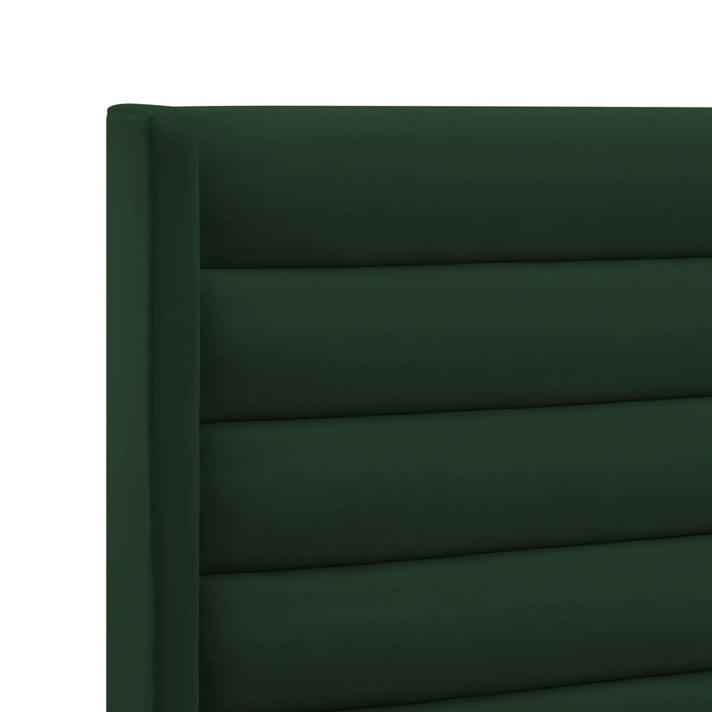Green Velvet Upholstered Full Bed Frame Homeroots Bed & Bath