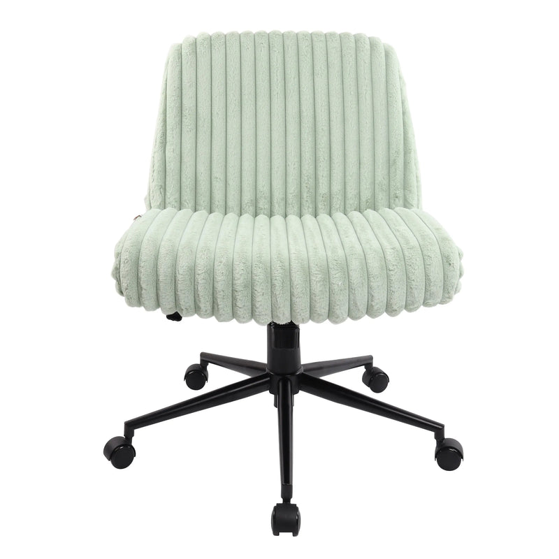 Green and Black Adjustable Height Rolling Gaming Chair Homeroots Office