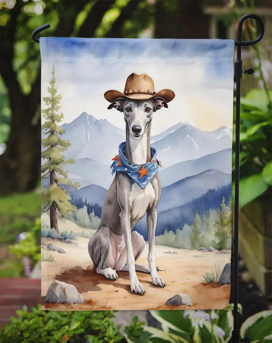 Greyhound Cowboy Welcome Garden Flag Caroline's Treasures