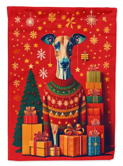 Greyhound Holiday Christmas Garden Flag Caroline's Treasures